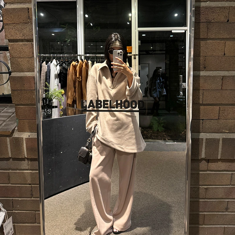 赵佳欣秋冬新款时尚女装POLO衫卫衣宽松休闲显瘦网红百搭韩版设计