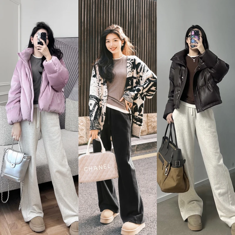 美洋MEIYANG【60系列】冷杏茶休闲裤 远红外黑科技|巨藏肉直筒裤