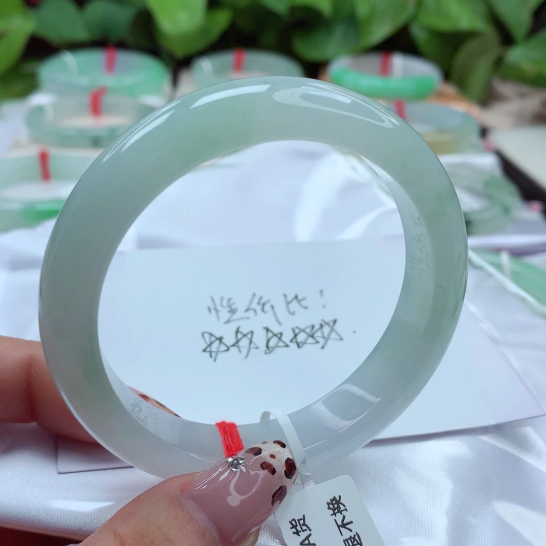 翡翠手镯未镶嵌55.9 冰感好 完整性高 小柒