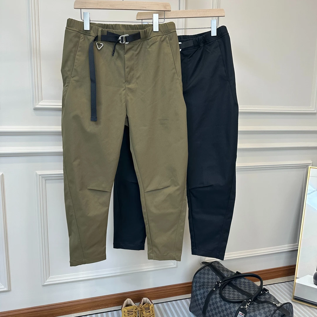 （楠悦）24新品透气舒适休闲裤时尚百搭宽松微弹纯色简约防泼水