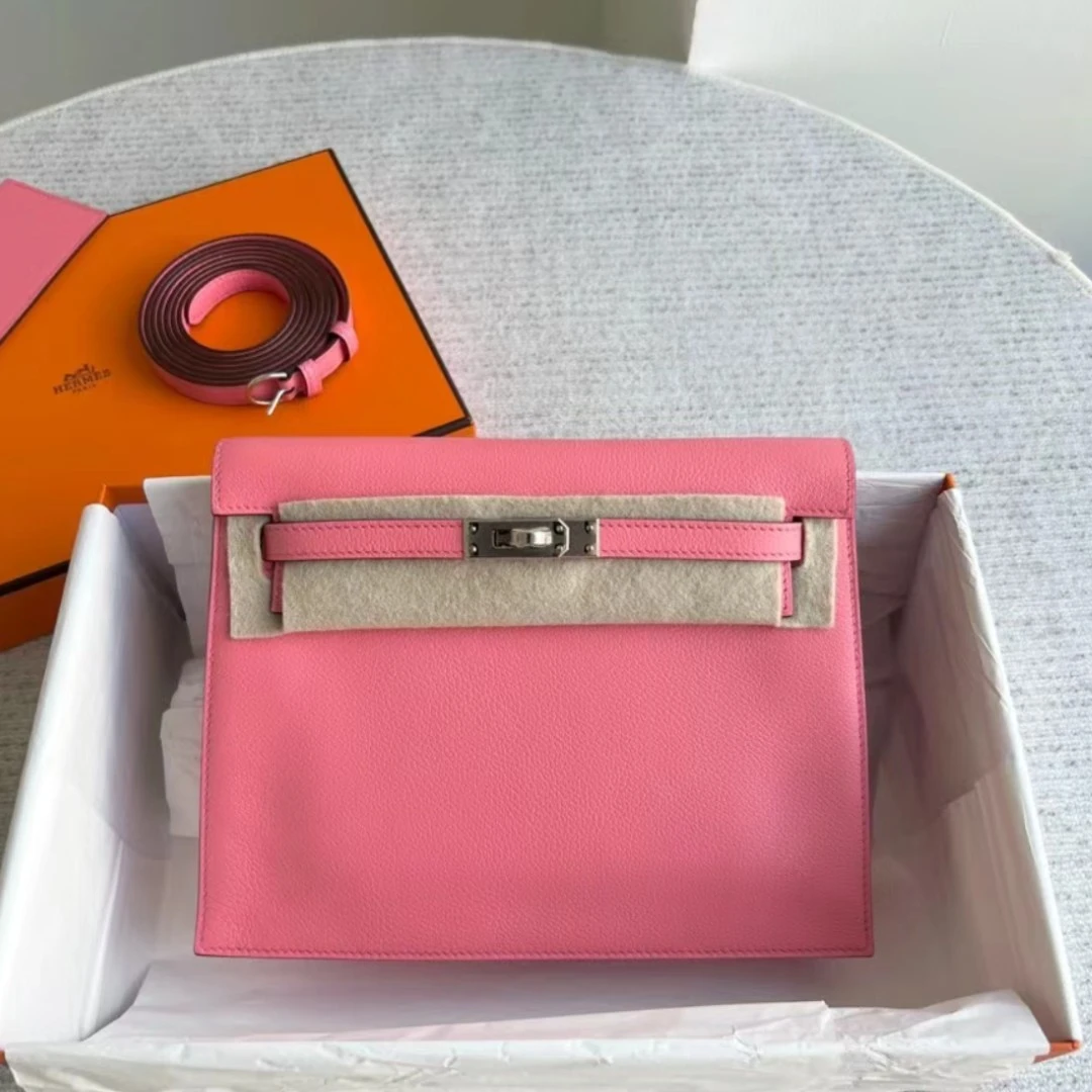 未使用 Hermes/爱马仕 kelly  danse夏日粉 B刻
