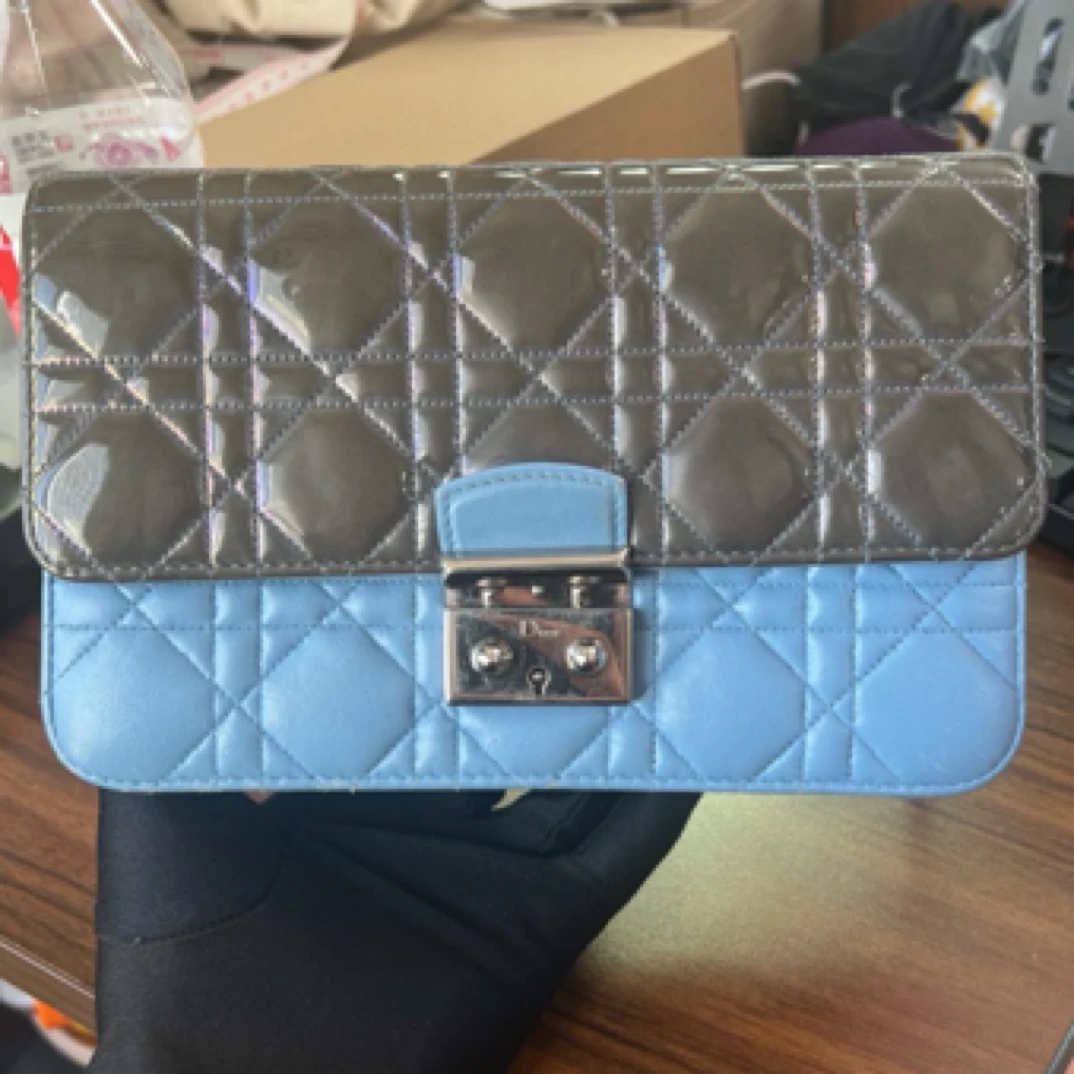 95新 DIOR/迪奥 迪奥双拼色单肩包