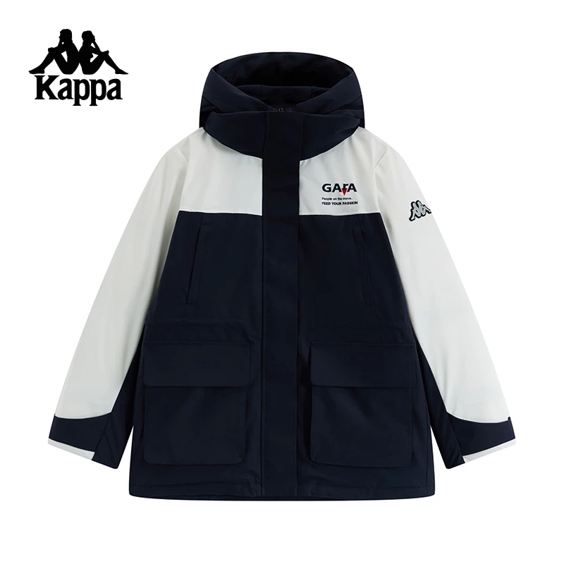 Kappa卡帕背靠背新款冬季运动羽绒服女户外保暖防寒服防泼水外套
