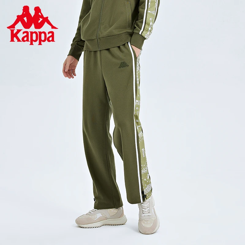 《腰果花长裤》Kappa卡帕新款男女中古花可抽绳休闲裤K0CZ2AK01P