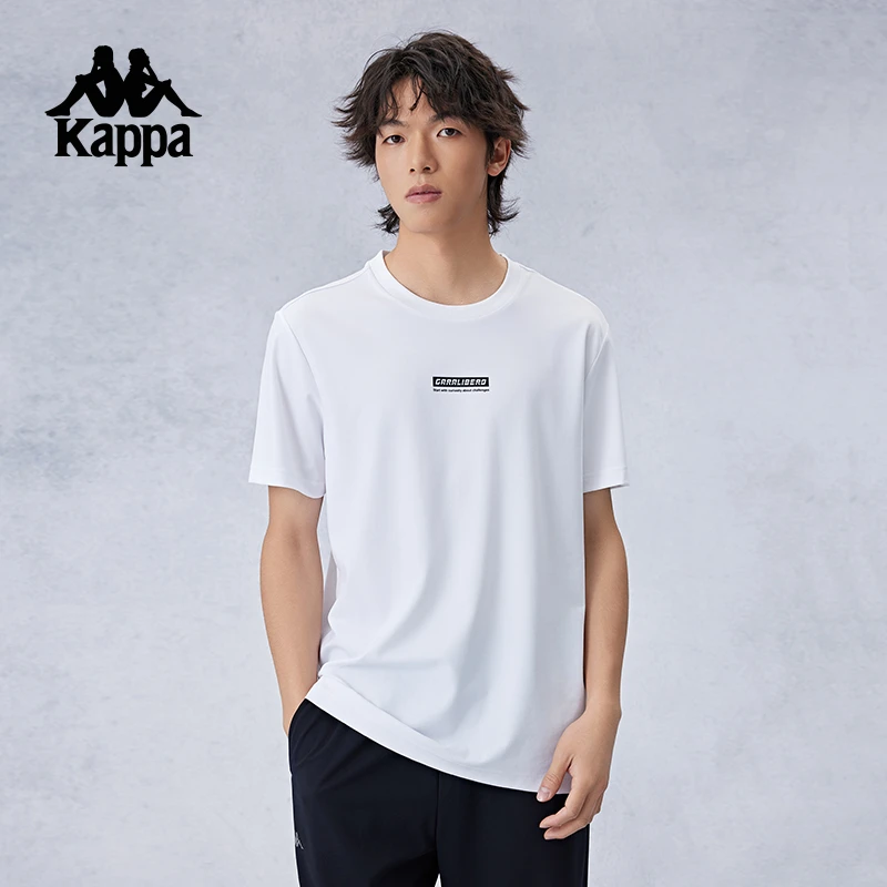 Kappa卡帕背靠背短袖2024新款男夏防晒凉感运动速干t恤男款上衣潮