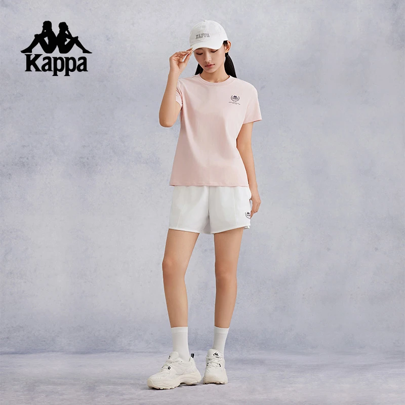 kappa卡帕背靠背美式短裤女2024新款球裤夏季运动跑步三分裤女款