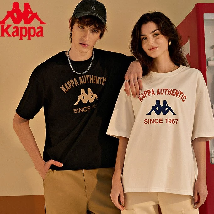 《复古青年》卡帕Kappa背靠背运动短袖2024新款男女T恤K0DX2TD04D