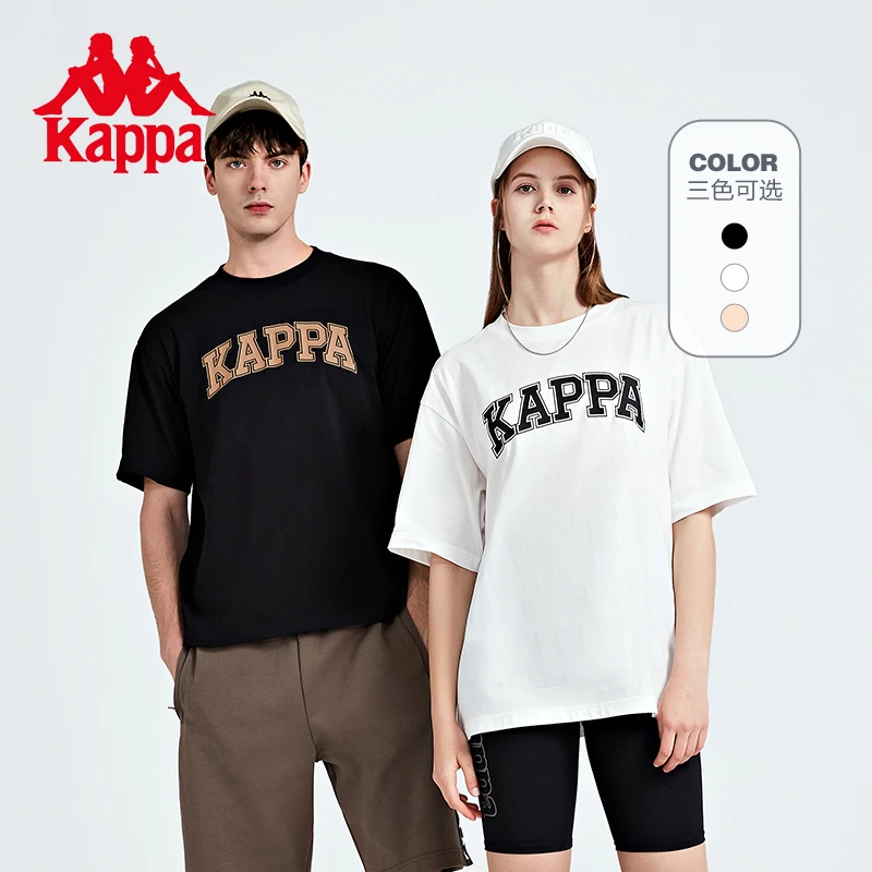 《品牌DNA》Kappa卡帕字母印花圆领休闲情侣运动T恤新K0CX2TD21V