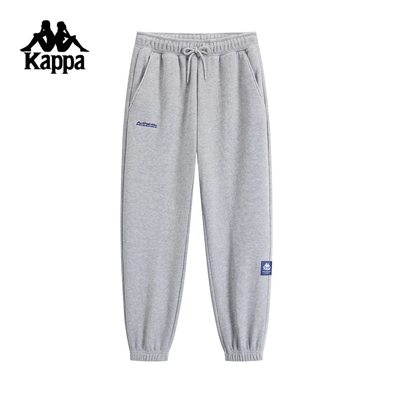 KAPPA/背靠背卡帕休闲针织长裤秋季新款保暖跑步运动裤男束脚裤子