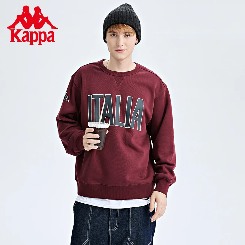 《加绒纯色》Kappa卡帕套头衫新款男女运动卫衣休闲K0C72WT03圆领
