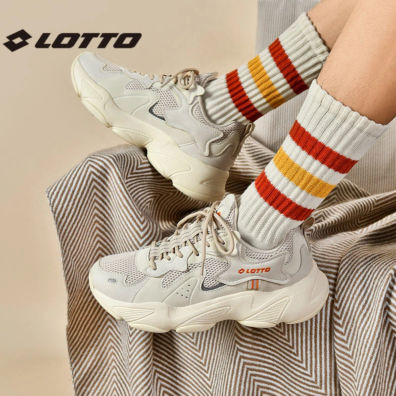 LOTTO/乐途【海马】时尚休闲轻便透气增高百搭情侣款老爹鞋1009