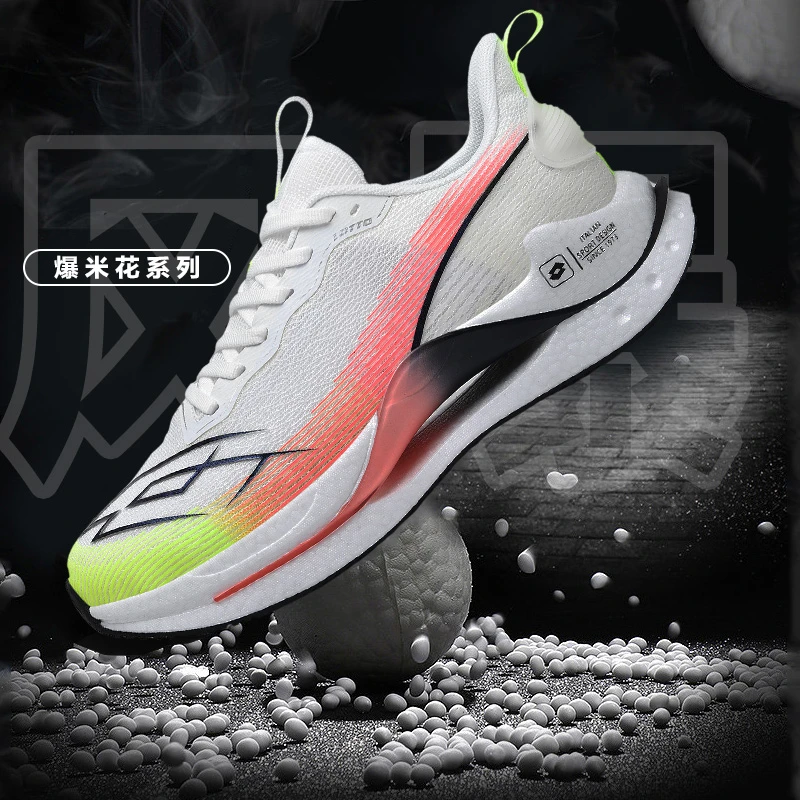 LOTTO/乐途运动鞋【风爆】爆米花跑鞋网纱透气防滑减震情侣休闲鞋