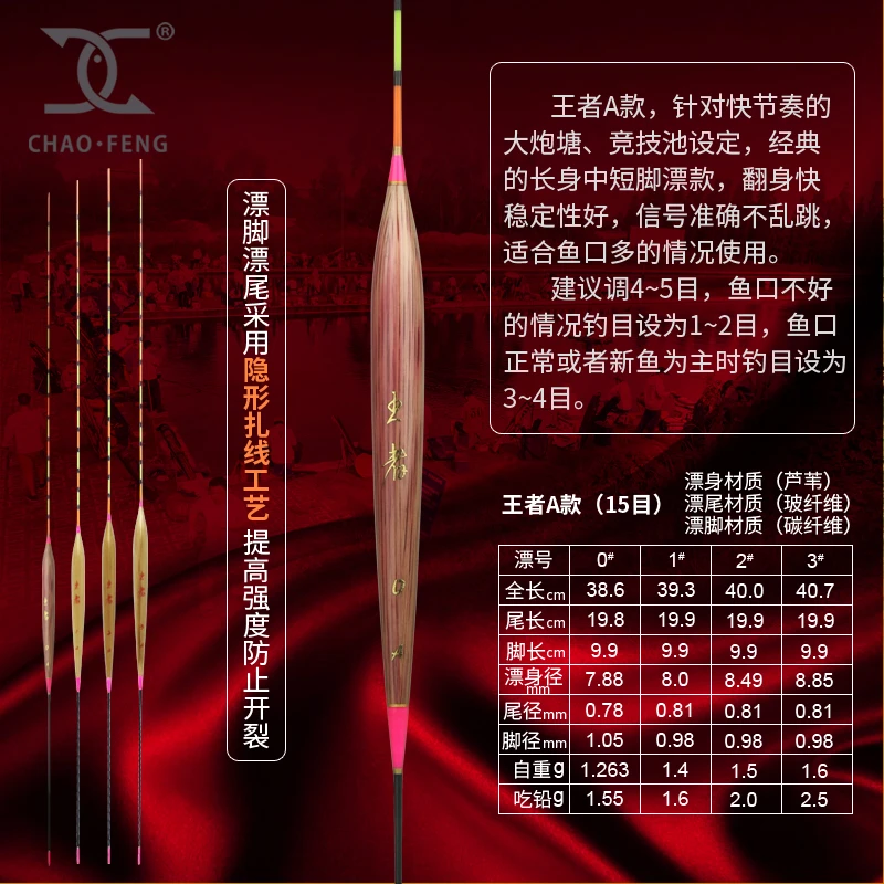 超锋正品王者系列芦苇血芦浮漂透光漂尾漂脚防炸顶开裂黑坑塘罗非