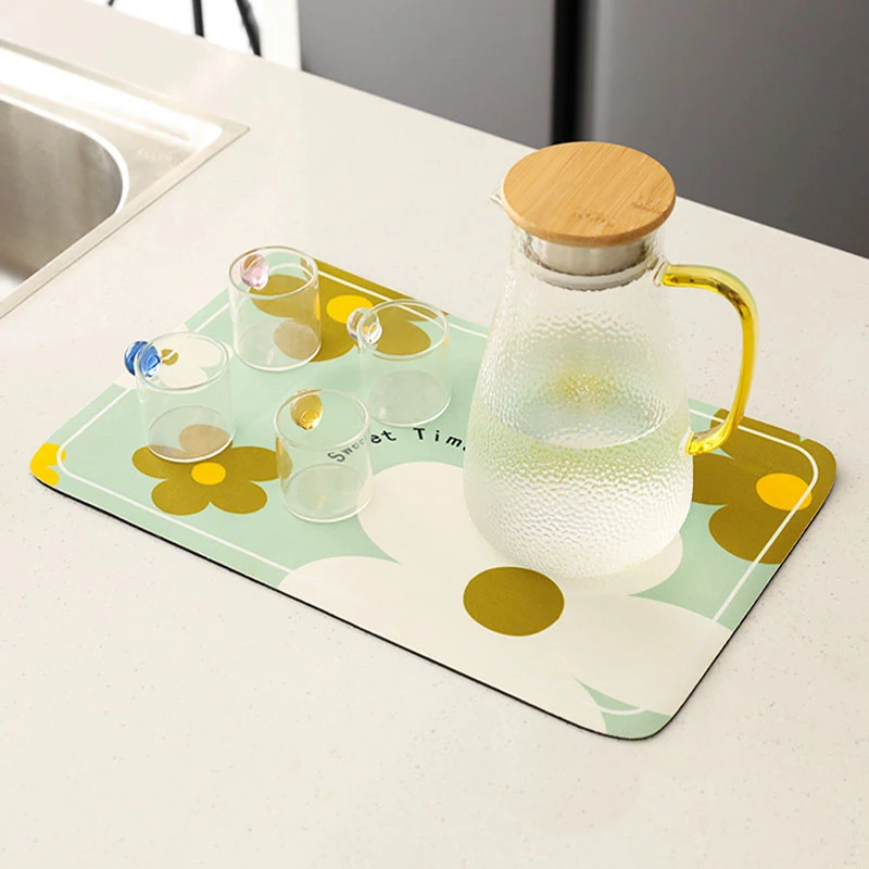 618专享吸水垫餐垫硅藻垫防水创意家用轻奢简约防滑防烫耐热碗垫