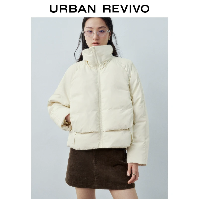 UR女装时尚百搭气质立领宽松羽绒服UYY140015