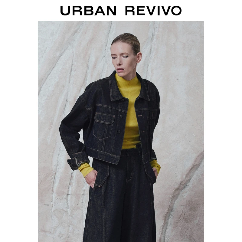 【UR设计师系列】UR女装解构牛仔外套UWA840035