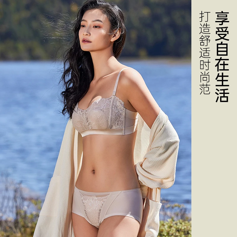 梧桐本se超薄款内衣抹胸式bra上托大胸显小软钢圈女士文胸罩22108
