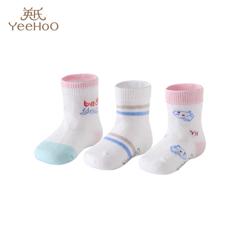 英氏婴幼儿袜子春夏季短袜棉质透气舒适童袜2022年款宝宝休闲吸汗