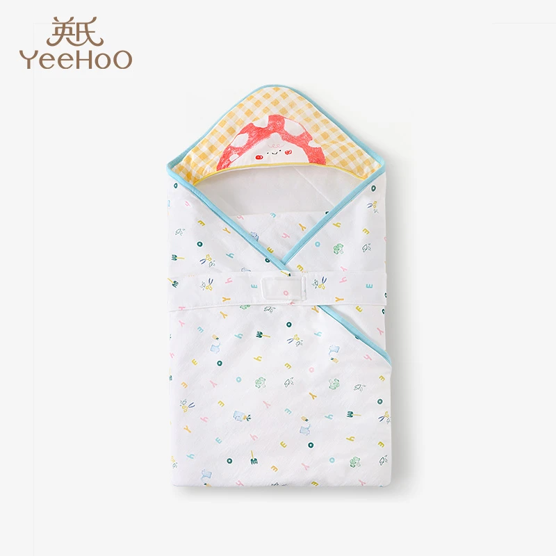 英氏婴儿包被抱被新生儿男女宝宝襁褓初生婴幼儿睡袋四季款春秋季