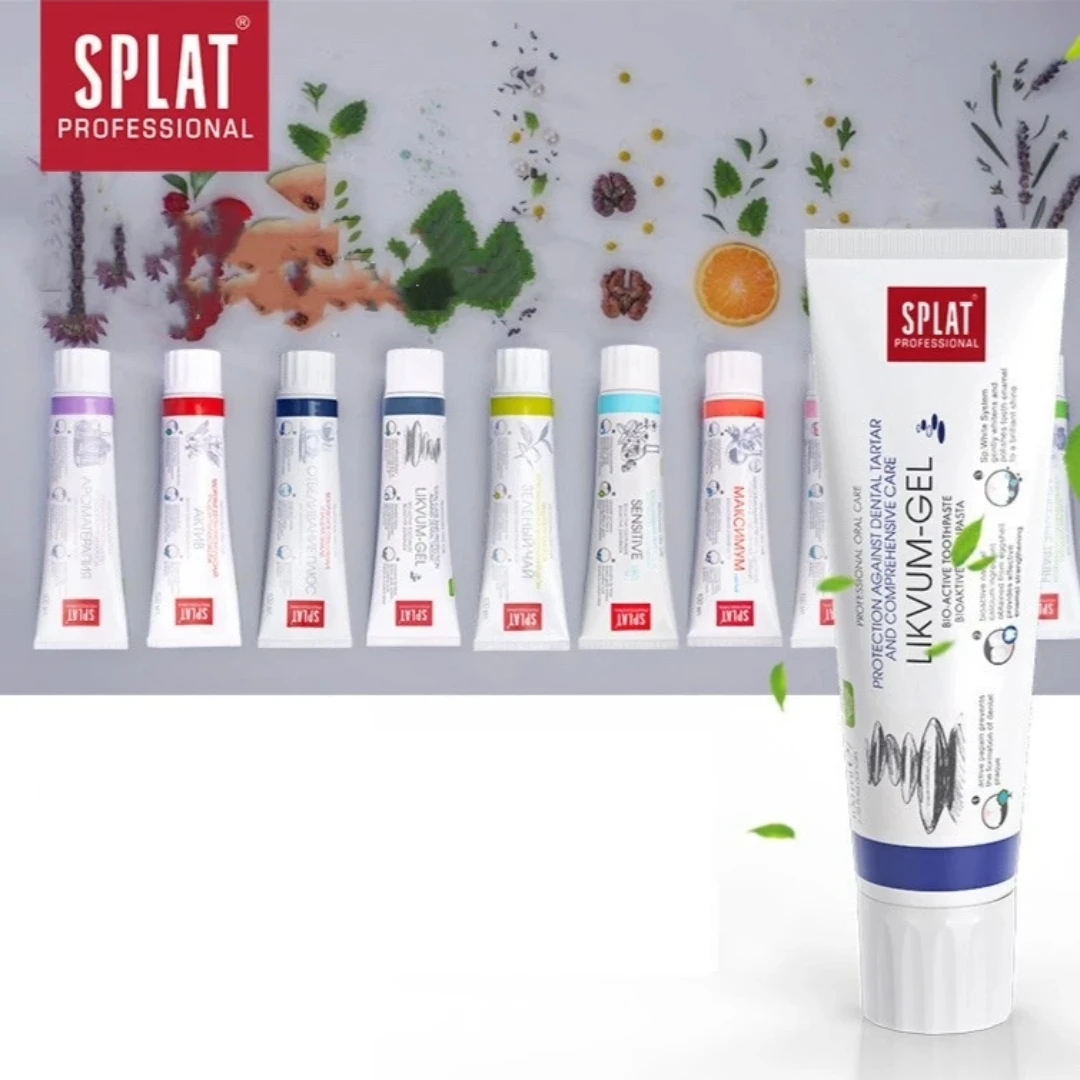 俄罗斯原装进口SPLAT斯普雷特牙膏美白防蛀，修复牙釉质 清除口腔