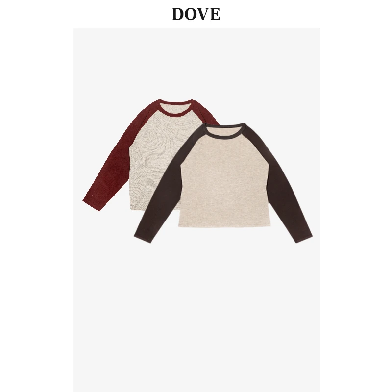 DOVE STUDIO“极致绵柔”插肩袖百搭贴肤针织衫含羊毛打底衫