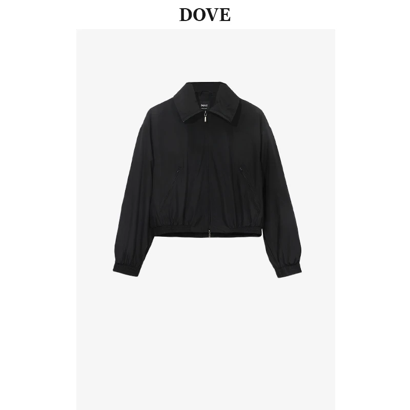 DOVE STUDIO“小夹克”挺阔透气双门拉链小夹克外套