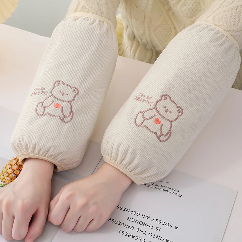 上班族袖套新秋冬长款成人家务干活护袖可爱男童女孩防污耐脏袖头