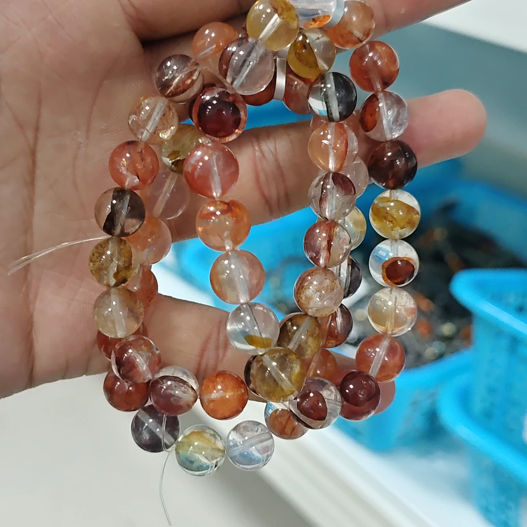 【书记甄选】红胶花单圈手链 多样性发一件 10mm XL1193