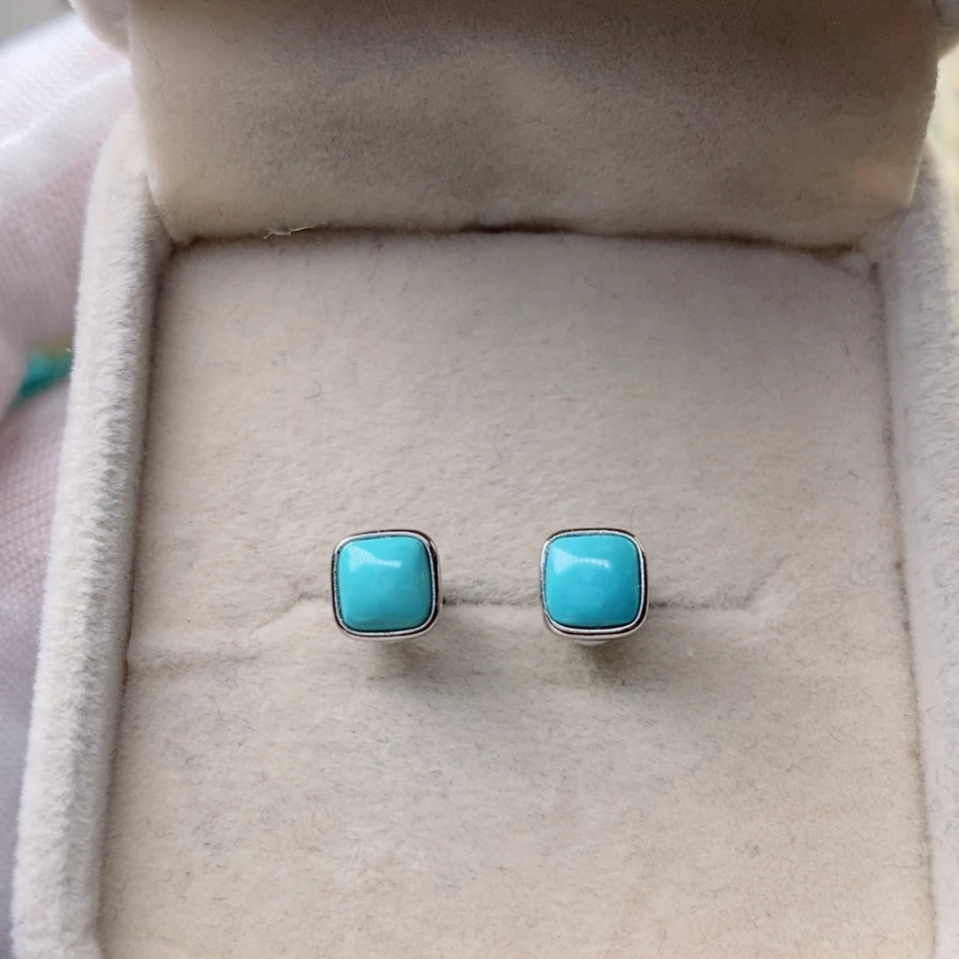 绿松石珠宝奇石银S925镶嵌