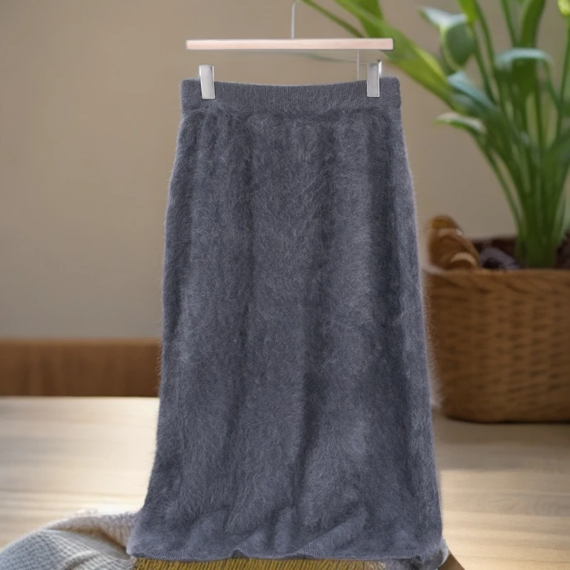 【穿搭不费力】BABY触感纯山羊绒高腰百搭女士半身裙 YXW24282L