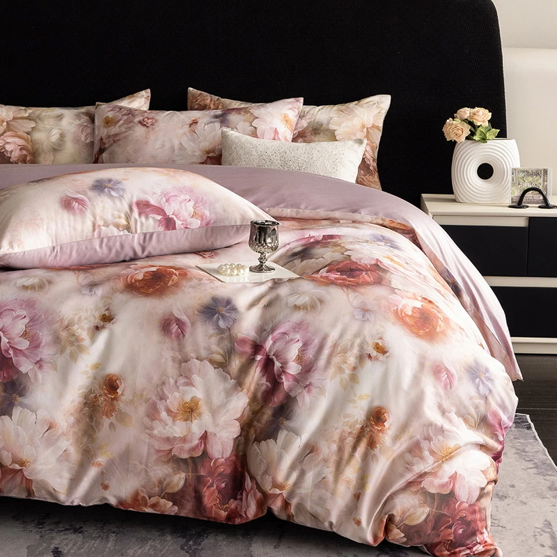 【丁姐专属】60s全棉印花花卉四件套-LO002