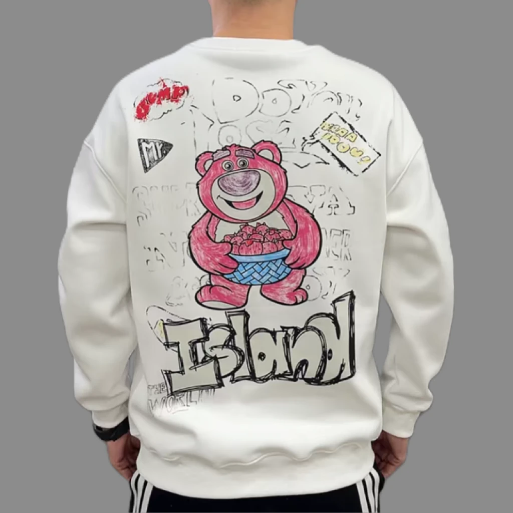 秋冬季新款情侣套头卫衣男士潮牌圆领修身百搭长袖打底衫加绒休闲