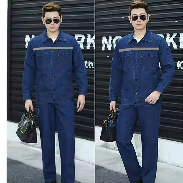 夏季电焊工作服上衣男拉链薄款长袖耐磨防烫电焊工电力劳保工作服