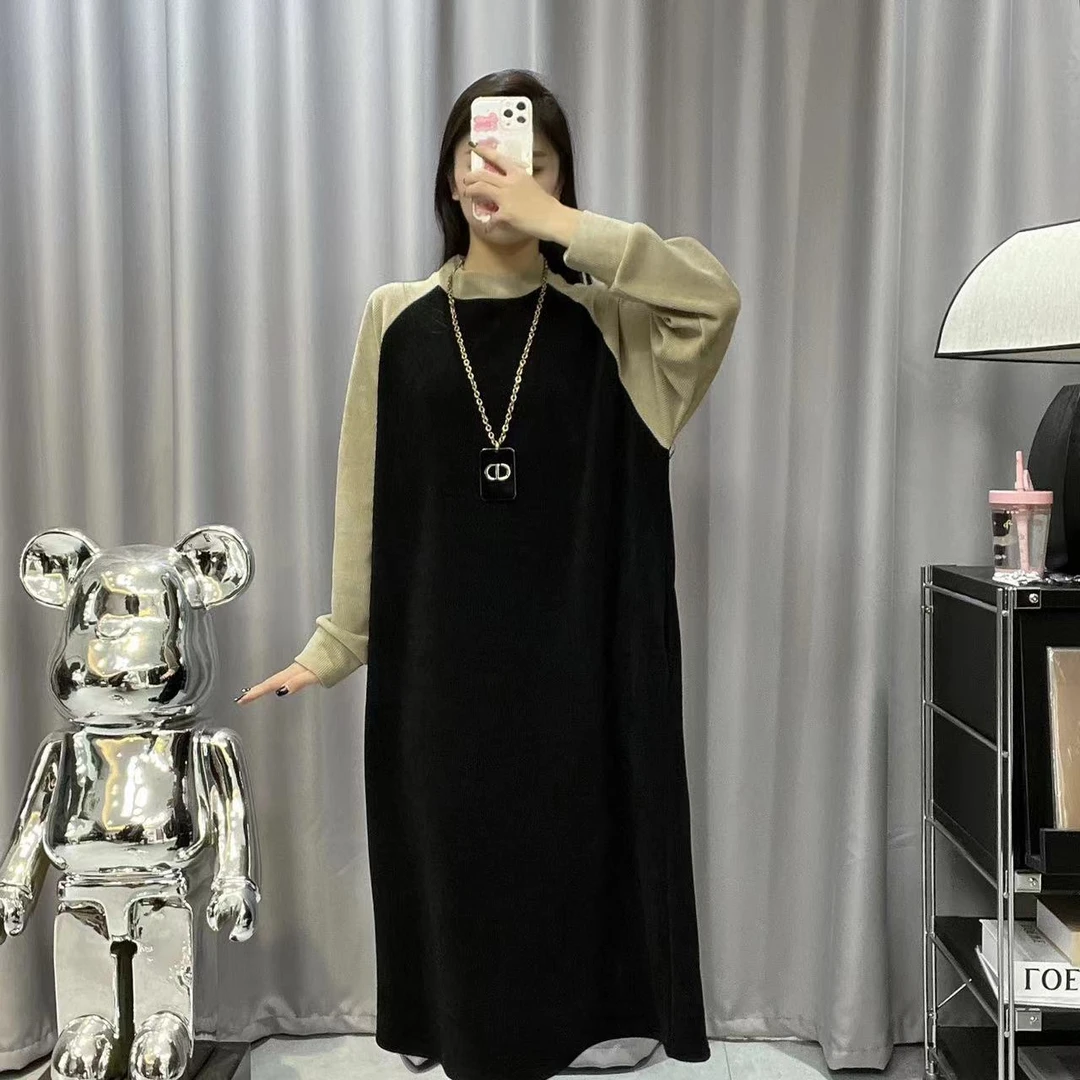 【现货】早秋新款连衣裙宽松休闲百搭韩版套头连衣裙23970