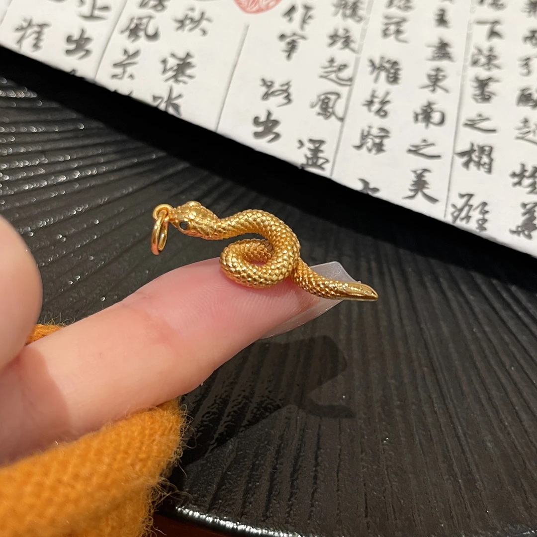 【高定版】2063古法灵蛇吊坠