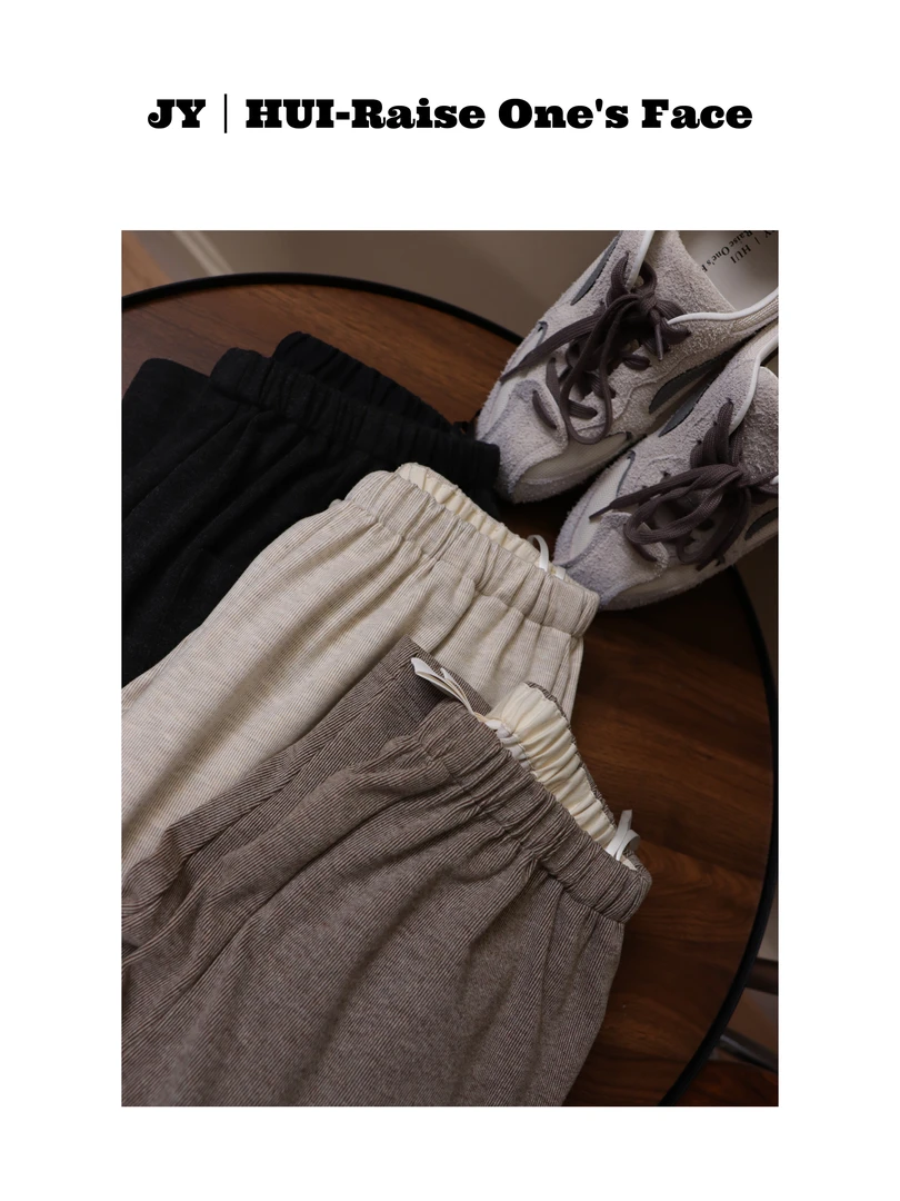 JY｜HUI 【糯米裤】 91021 软炸忍无可忍必买宽松梯形口袋设计糯米裤
