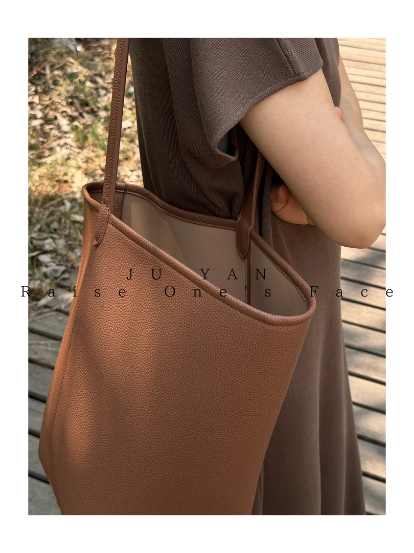 JU YAN【独家记忆】0092慵懒质感大容量单肩水桶包