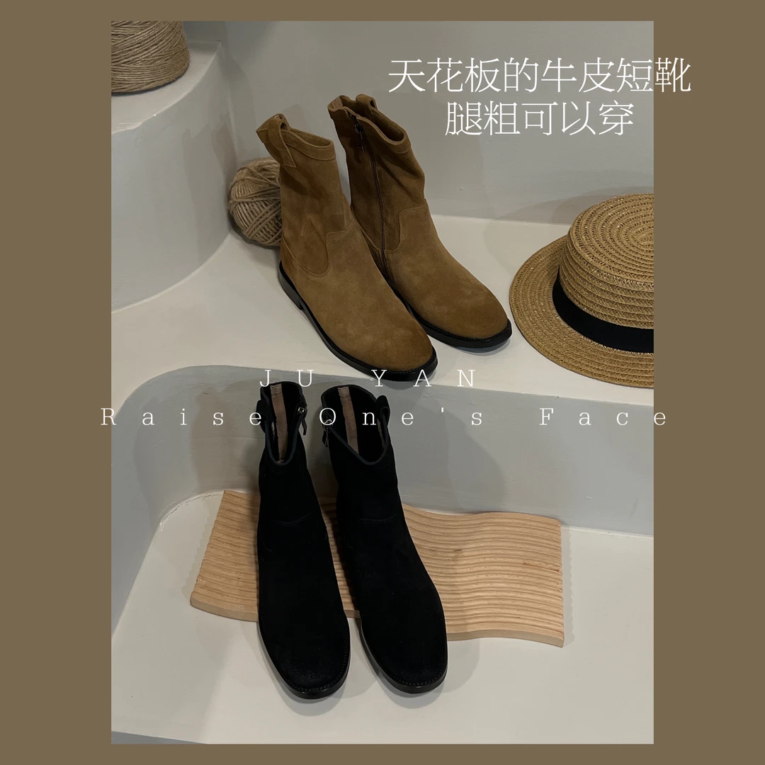 HUI - 【复购】2.0 J590 复古磨砂真皮必入鞋