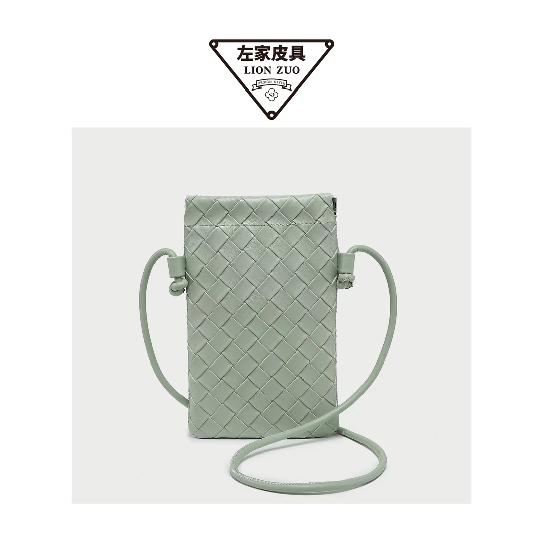 【九左设计师款】时尚百搭手机包斜跨包 YD T01#绿色