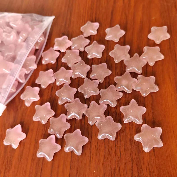 【直播代拆】夜光五角星胖星星diy奶油胶自制手机壳发夹饰品