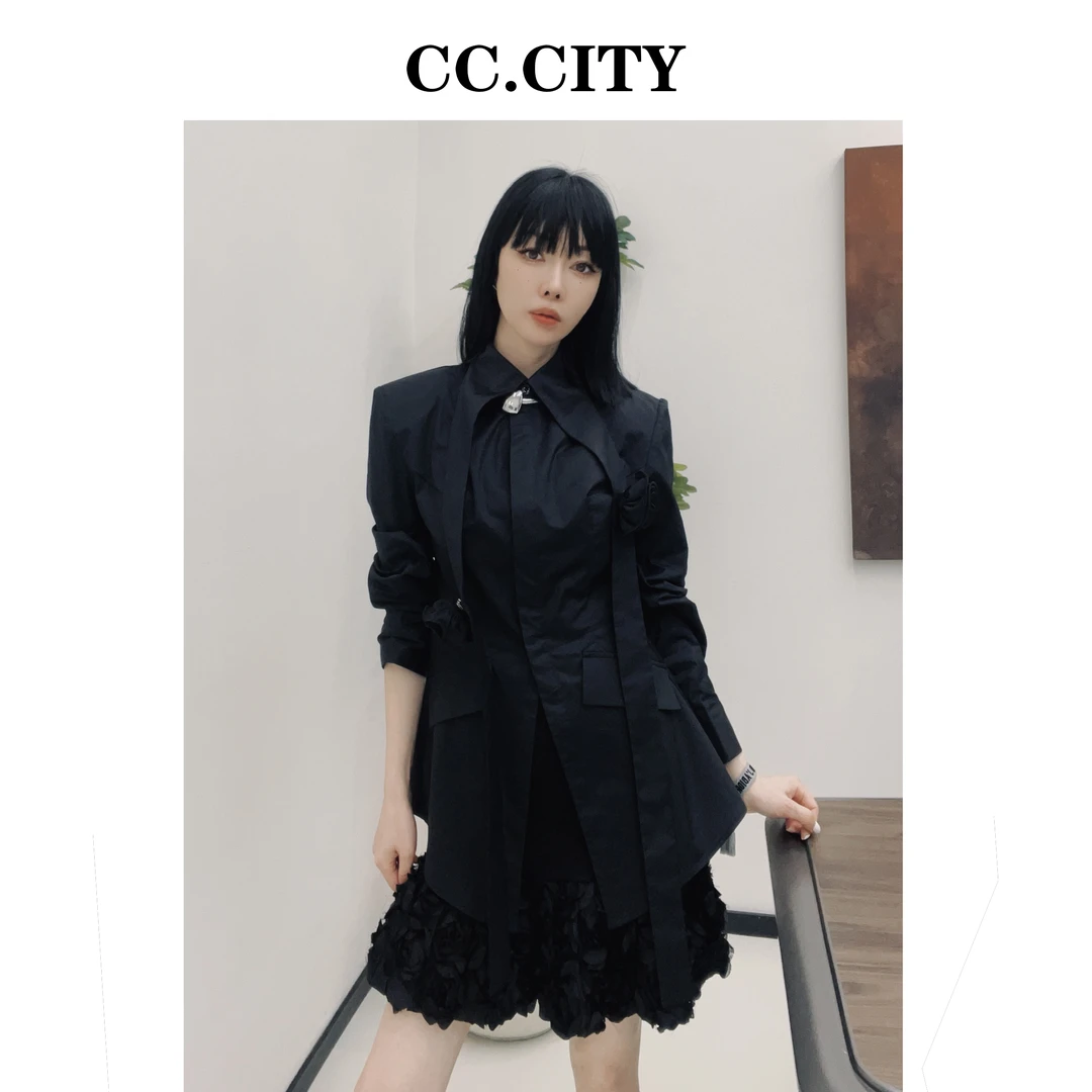 【蔡丽丽&添羽】时尚洋气个性百搭显瘦花朵衬衣6x252