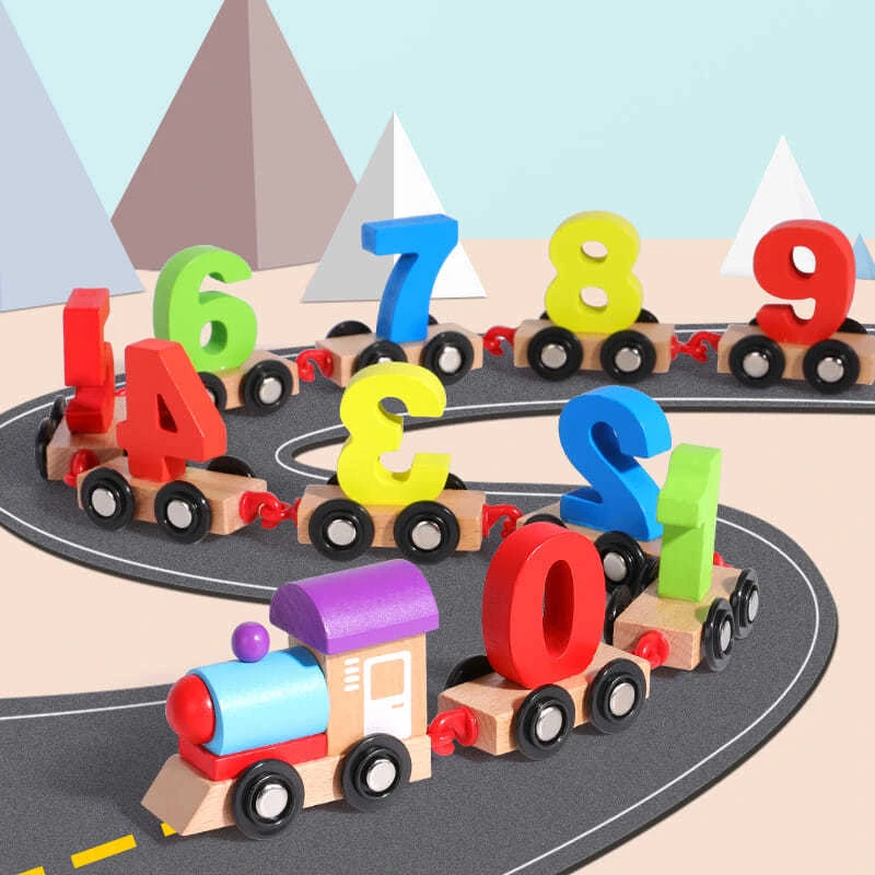 【儿童益智玩具】数字磁吸小火车耐摔耐砸 不易开裂不怕宝宝顽皮