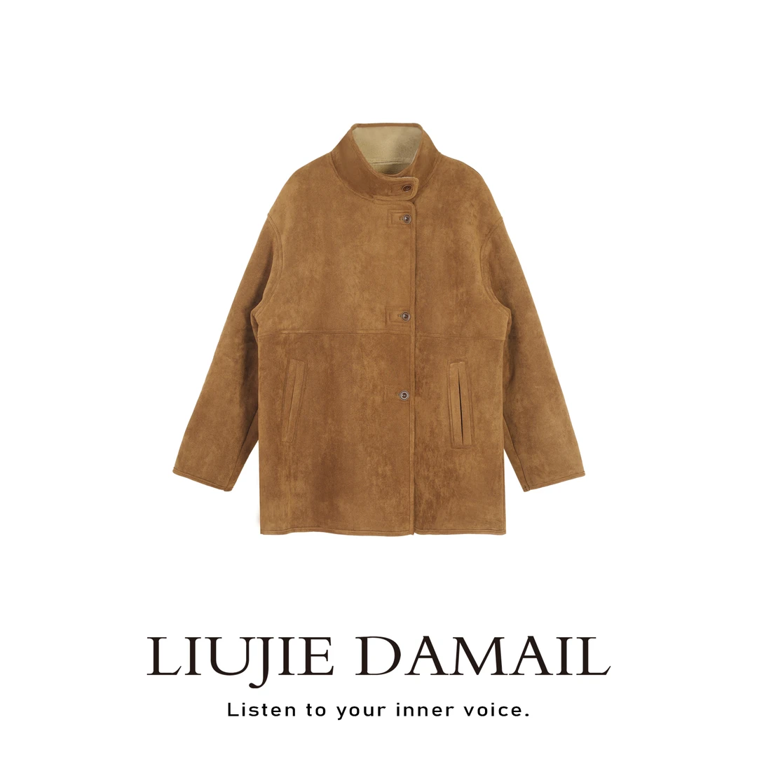 外套/liujie/冬季立领加厚保暖中长款外套