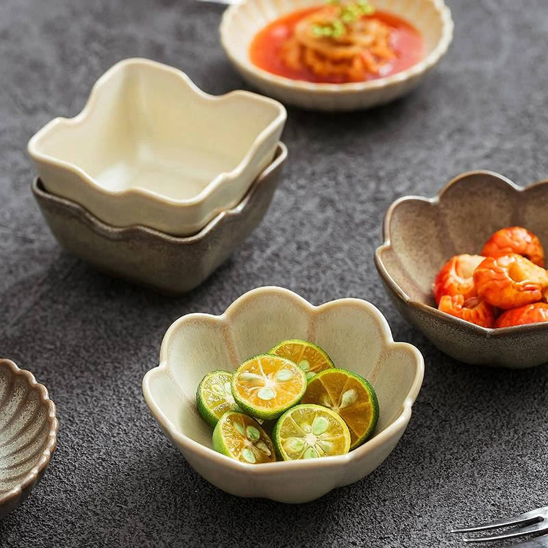 2024新款匠人手作窑变釉酱料陶瓷碟果茶点心小碟高级感小吃碟