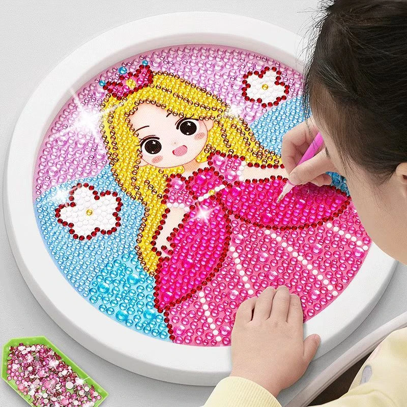 儿童diy手工材料包生日礼物女生闺蜜自粘钻石贴画卡通闪钻钻石画