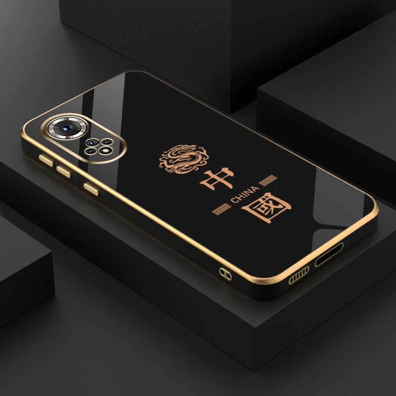 新款电镀防摔镜头保护硅胶软壳适用于华为Nova9中国龙手机壳