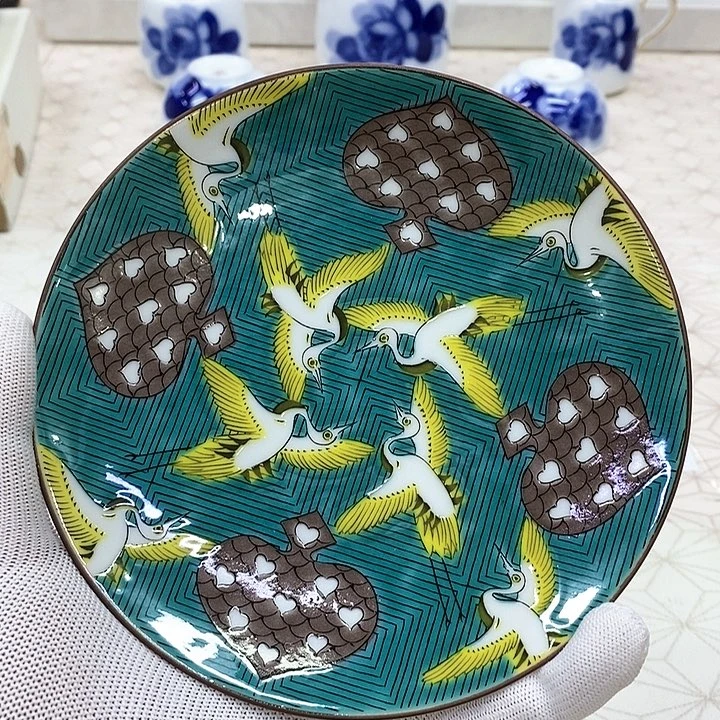 摆件进口瓷器九谷