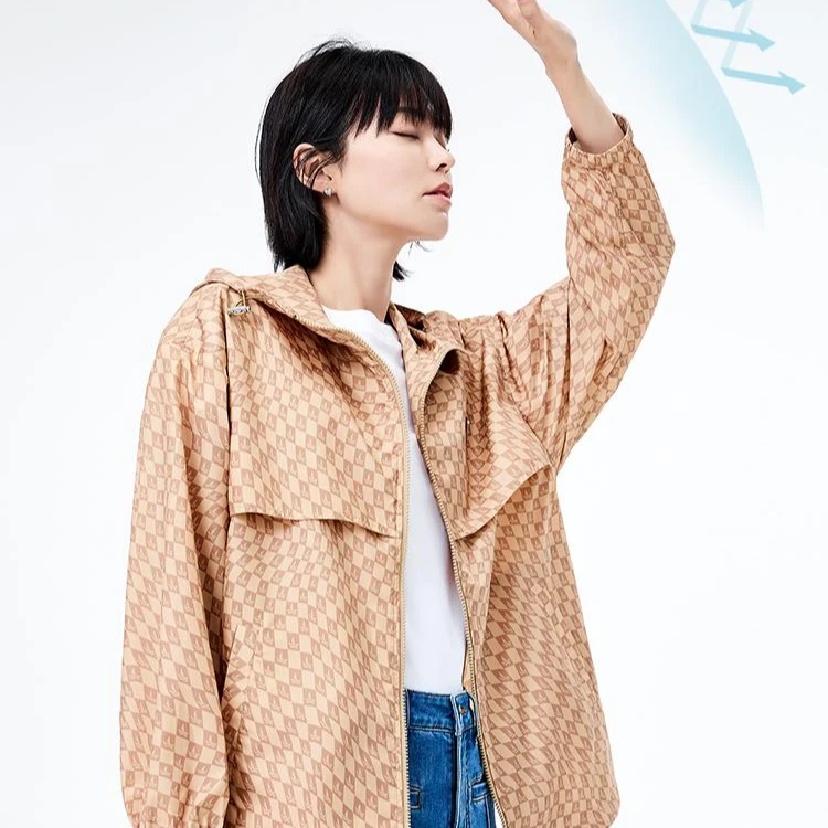 Navigare意大利小帆船春夏新薄荷曼波轻薄防晒短装夹克上衣女外套