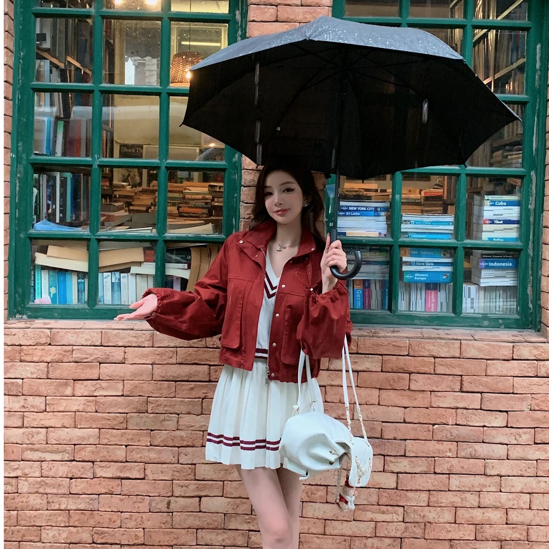 C轮C43【漫步加州女高】开场红!拯救黄皮的神有颜又有型的工装外套