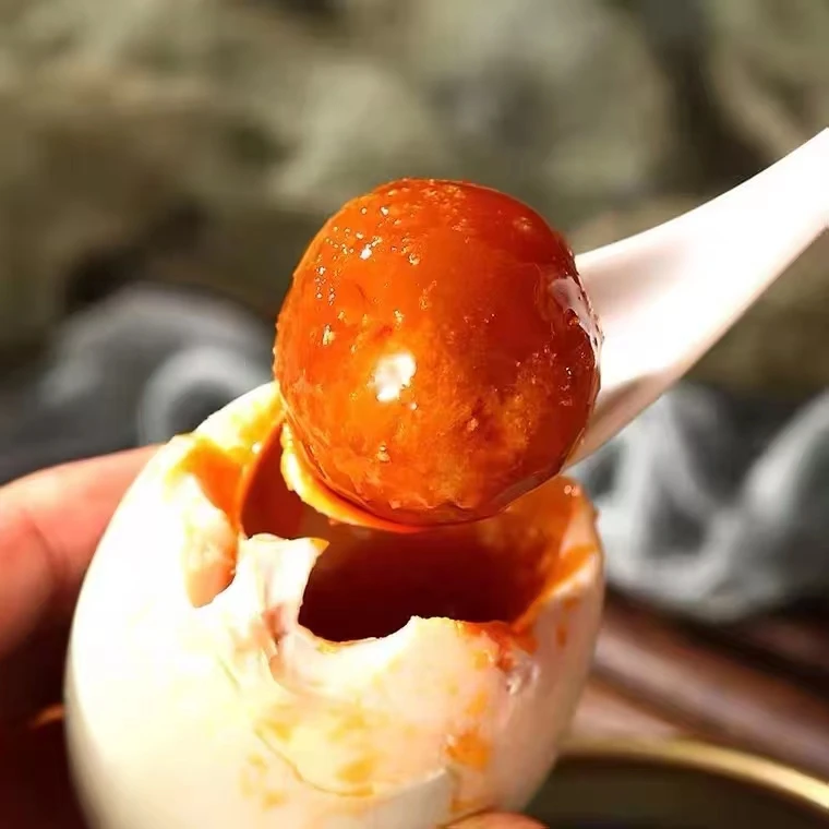 【高邮咸鸭蛋】江苏高邮特产特大即食鲜香松沙油10枚55g健康咸鸭蛋